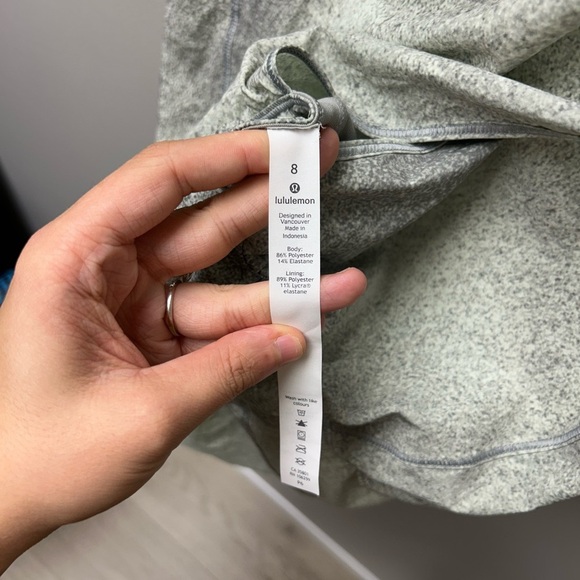 Lululemon Chase Me Onesie- Ocean Spray Fluro Citrus Light Cast/ Cement Grey - Picture 6 of 6